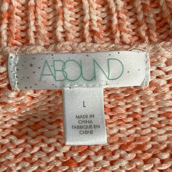 NWT ABOUND Orange Knit Crew‎ Neck Sweater - Picture 5 of 7
